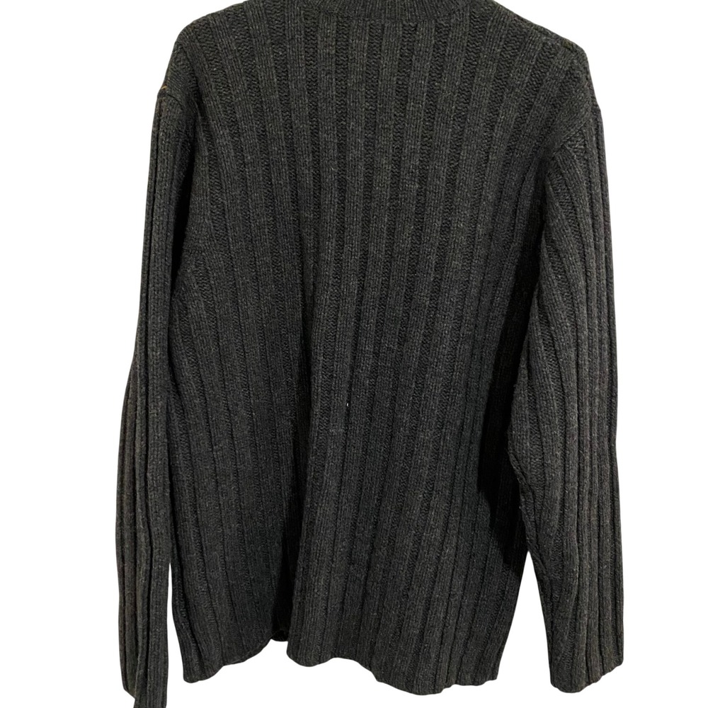 Fisherman Gap Cable Knit Sweater Womens XL Grey Braided Crew Neck Heavy Knit - Picture 7 of 7
